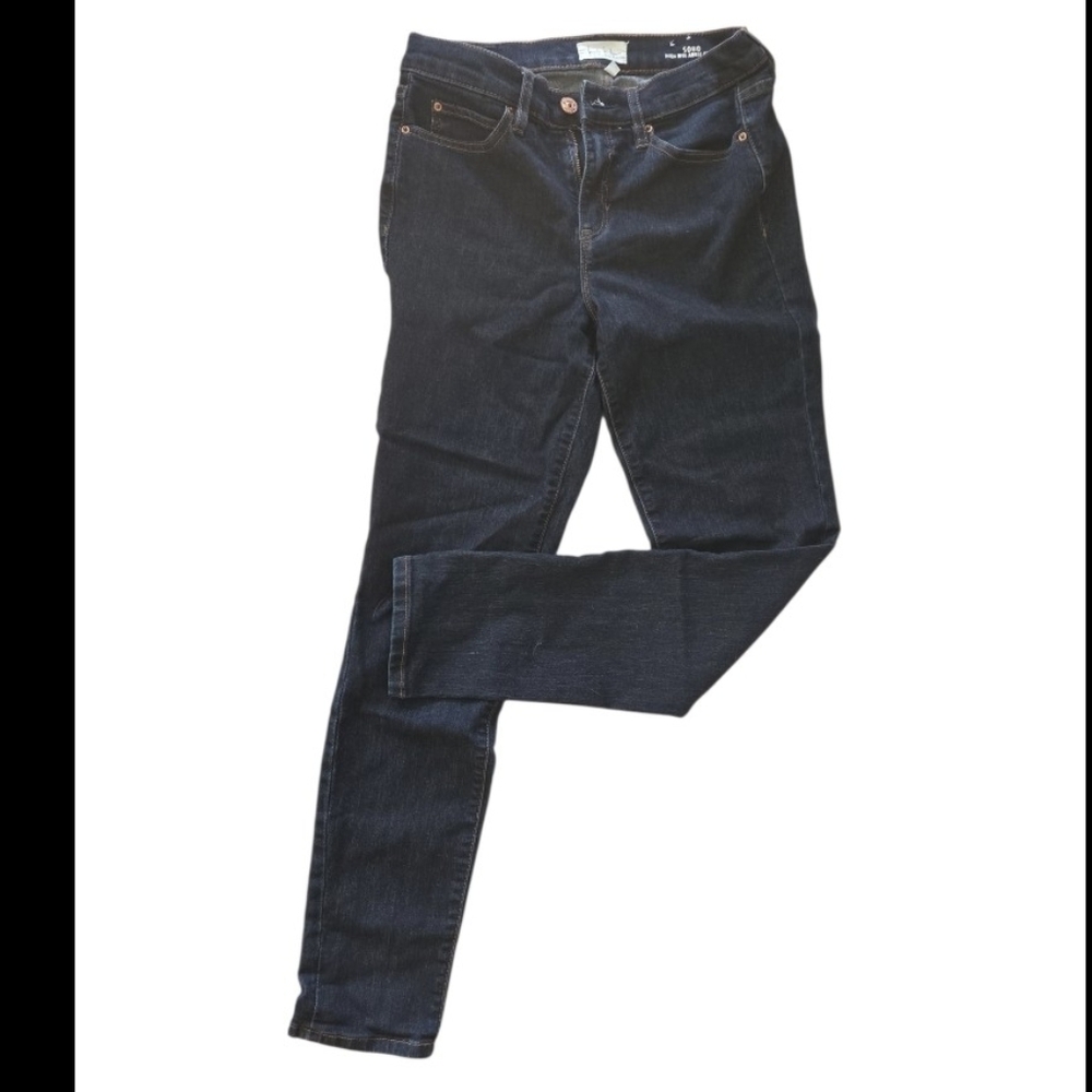 Nicole Miller Dark Indigo Skinny Jeans. High Rise.